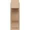 Ekena Millwork 8-in W x 12-in D x 24-in H Funston Block Rough Cedar Woodgrain TimberThane Outlooker, Primed Tan OUTUR080X12X24FST44RCPR - alternate 4